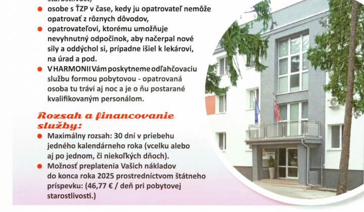 1. fotografia fotogalérie Odľahčovacia služba - foto